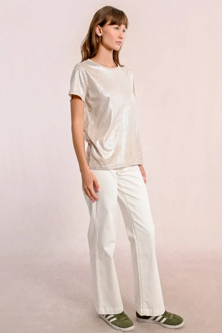 T-shirt droit, irisé