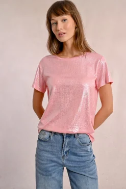 T-shirt droit, irisé