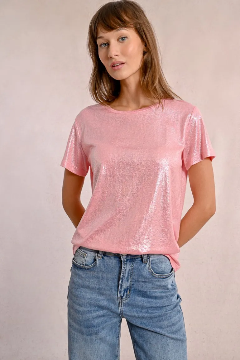 T-shirt droit, irisé