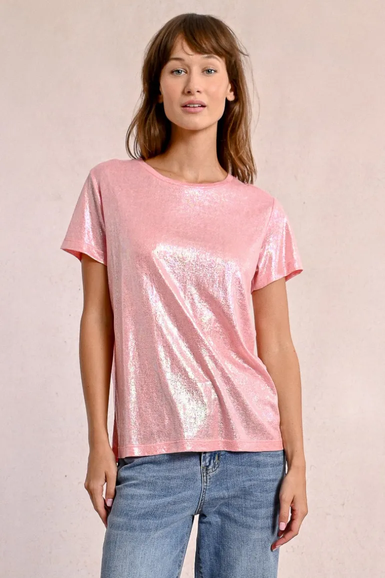 T-shirt droit, irisé