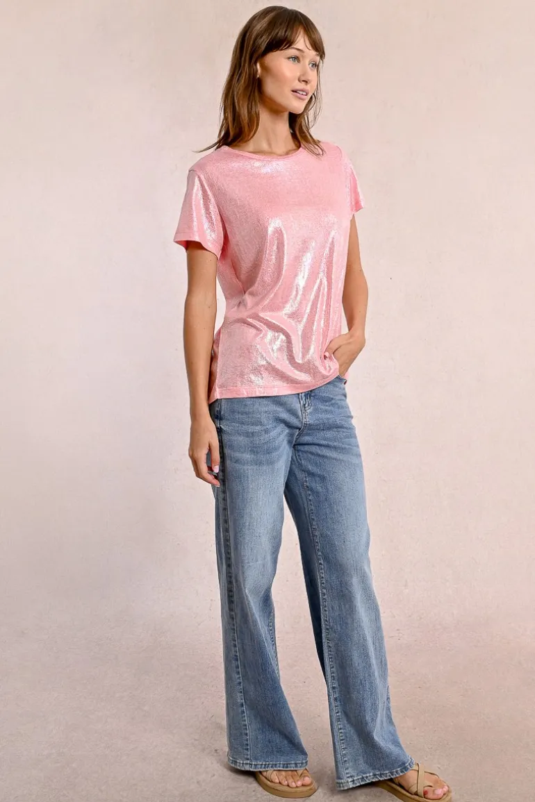 T-shirt droit, irisé