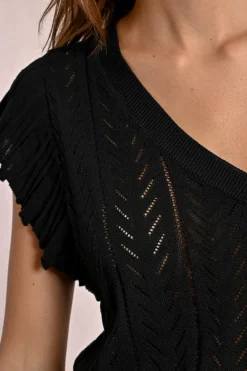 T-shirt en maille ajourée