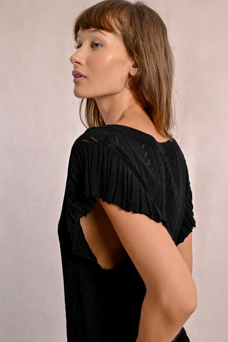 T-shirt en maille ajourée