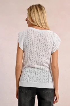 T-shirt en maille ajourée