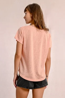 T-shirt fluide à col V