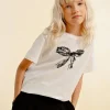 T-shirt graphique à n艙ud