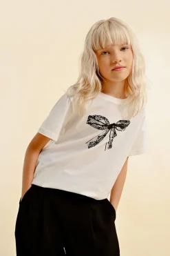 T-shirt graphique à n艙ud
