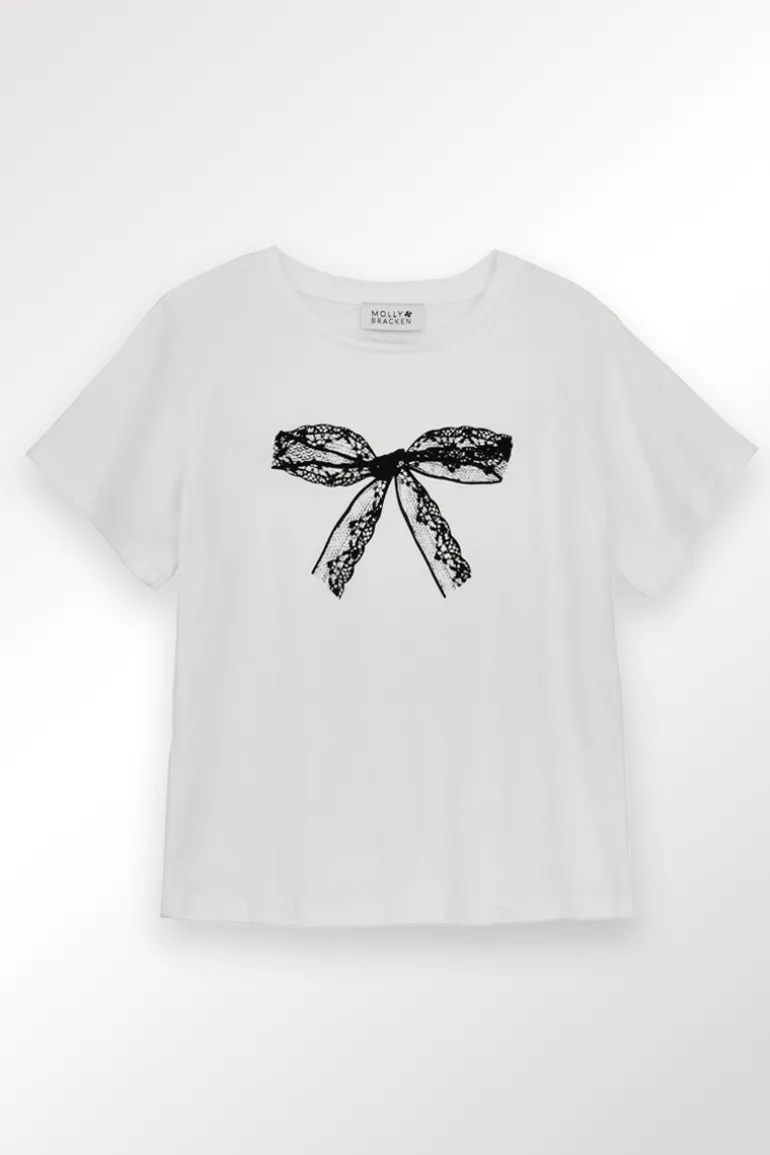 T-shirt graphique à n艙ud