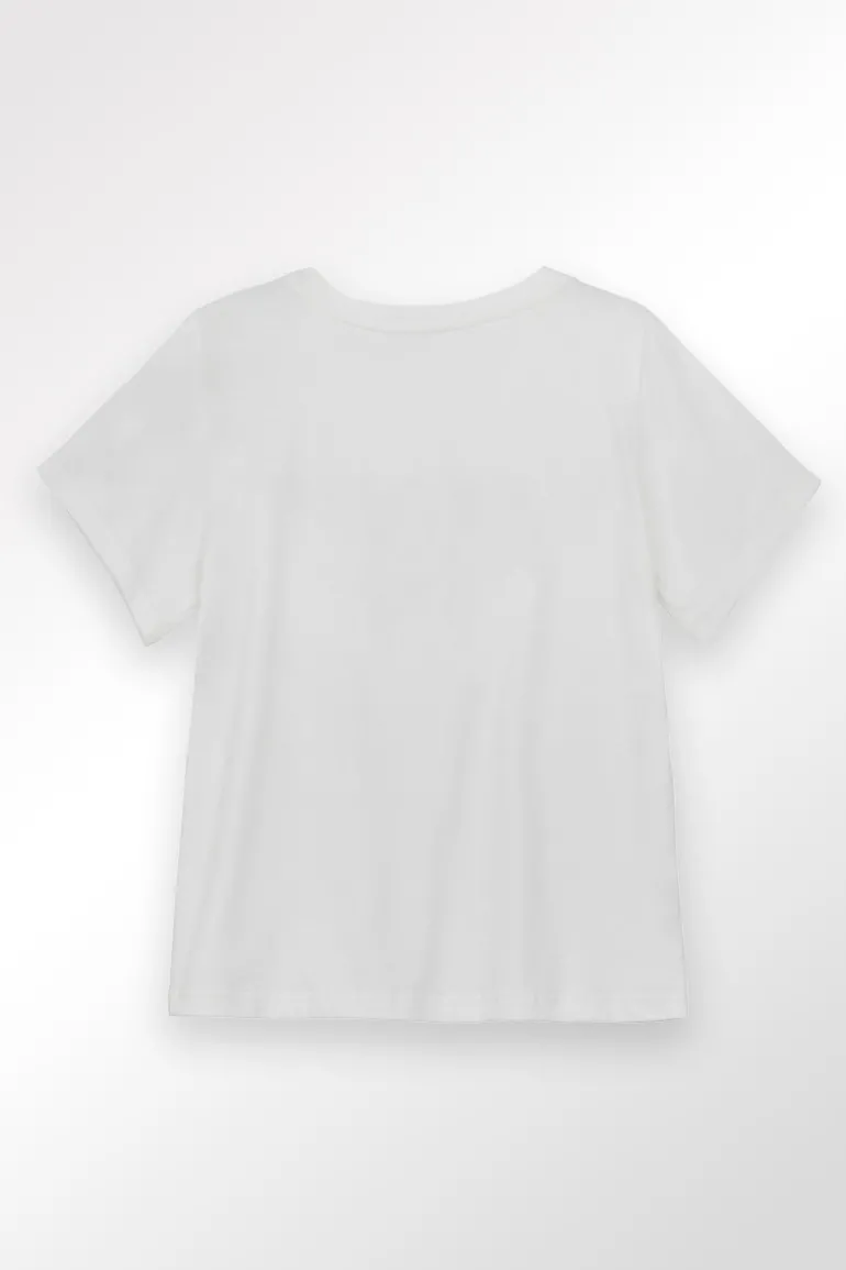 T-shirt graphique à n艙ud