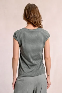 T-shirt irisé sans manches
