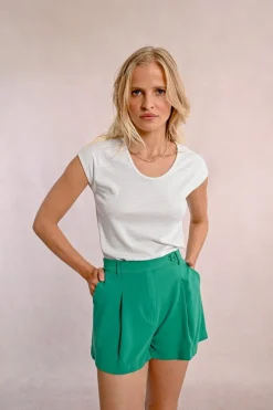 T-shirt irisé sans manches