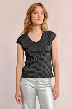 T-shirt irisé sans manches