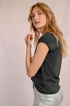 T-shirt irisé sans manches
