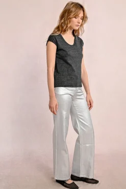 T-shirt irisé sans manches