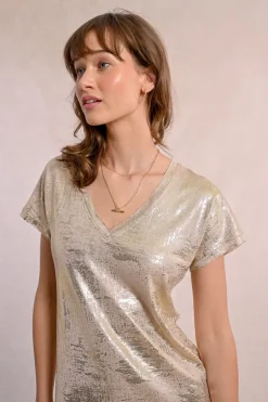 T-shirt métallisé