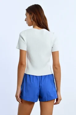 T-shirt ouverture en c艙ur