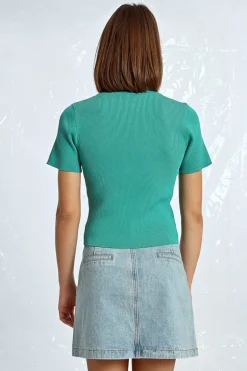 T-shirt ouverture en c艙ur