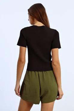 T-shirt ouverture en c艙ur