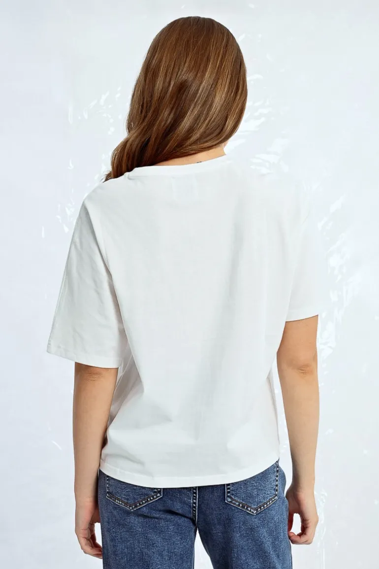 T-shirt oversize motif palmier