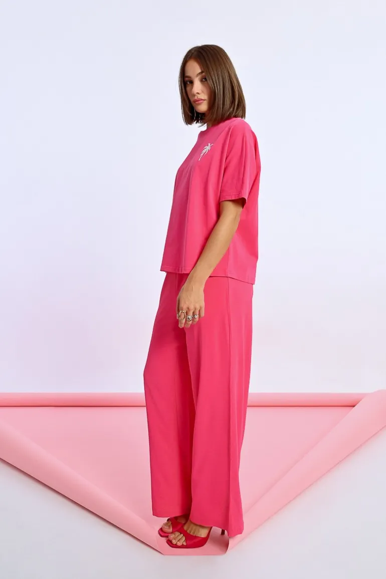 T-shirt oversize motif palmier