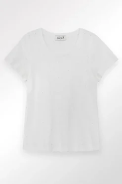 T-shirt parsemé de strass
