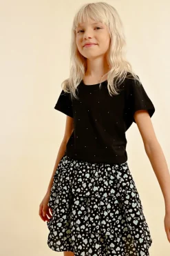 T-shirt parsemé de strass