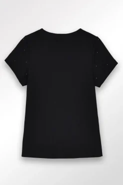 T-shirt parsemé de strass