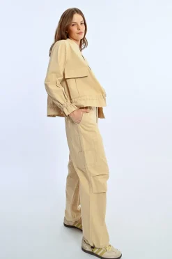 Veste droite, zippée