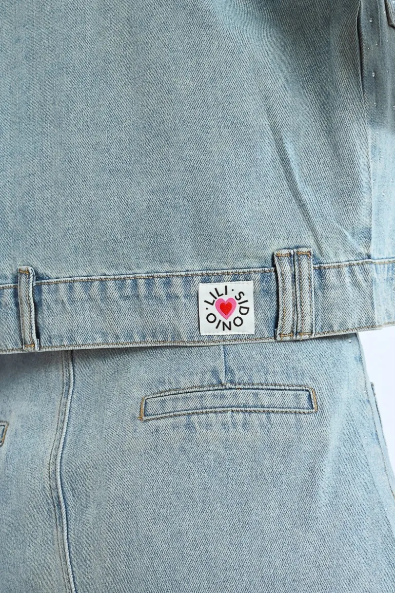 Veste en jean crop
