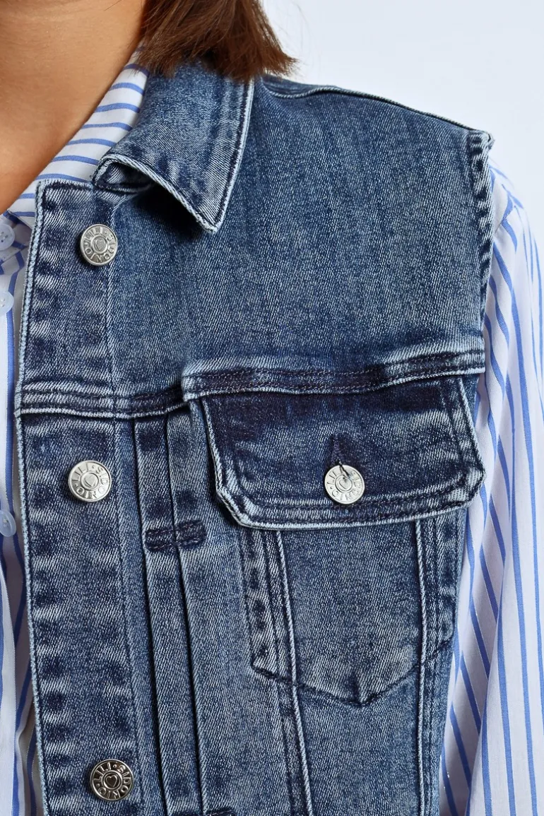 Veste en jean sans manches